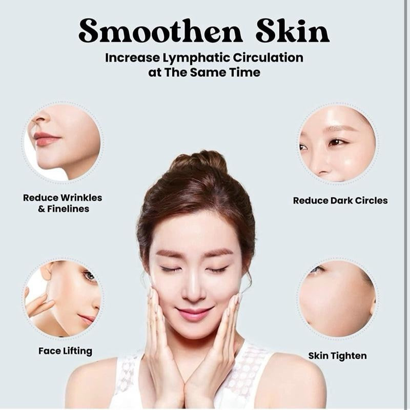 Gua Sha Stone & Jade Face Roller Set- Anti Aging Jade Gua Sha Face Massage Tool for Wrinkles- Eye Roller for Dark Circles and Puffiness- Easter- Organic Face Rollers for Women & Men- Jawline Shaperner