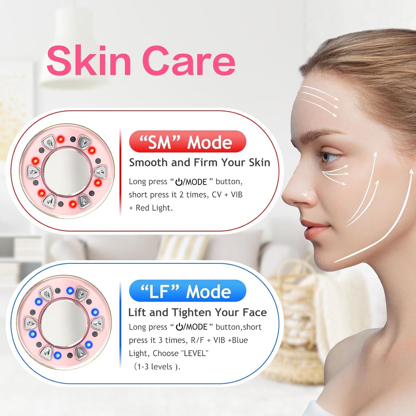 Cellulite Massager, 6 in 1 Body Sculpting Machine, Electric Cellulite Remover Beauty Cavitation Machine with Ultrasonic and EMS R-F Slimming for Body and Facial Skin Firming