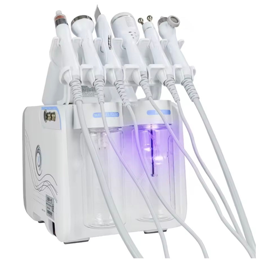 Hydro Water Jet Peel Hydrodermabrasion Machine 6 in 1 Facial Dermabrasion Hydra Skin Whitening Device Facial Skin Care Machine
