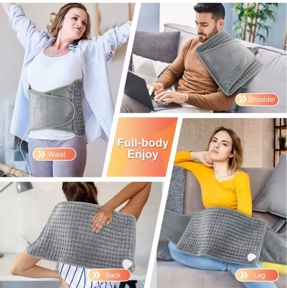 Electric Heating Pad Warm Thermal Blanket Office Home Temperature Control Waist Belt Warming Back Hand Leg Abdomen