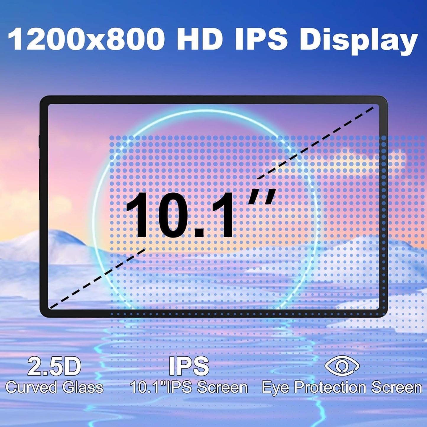 Tablet Android 14 10 inch, 22GB+128GB, Octa-Core, 800 * 1280 HD丨WiFi 6丨BT 5.0丨8000mAh丨5MP+8MP, Widevine L1, Tablet Case-Gray