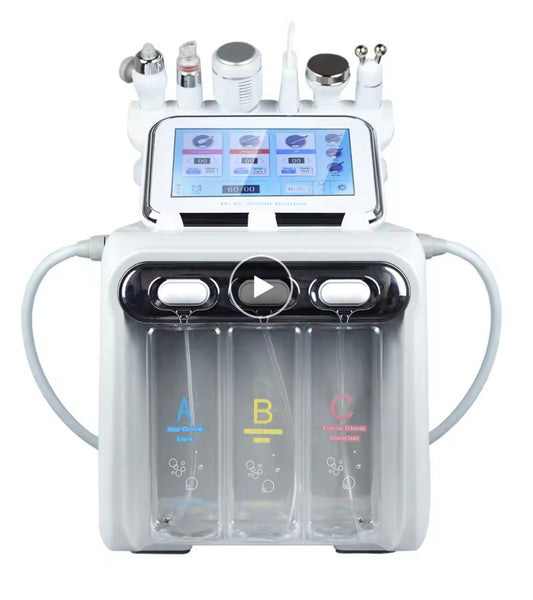 Hydro Water Jet Peel Hydrodermabrasion Machine 6 in 1 Facial Dermabrasion Hydra Skin Whitening Device Facial Skin Care Machine