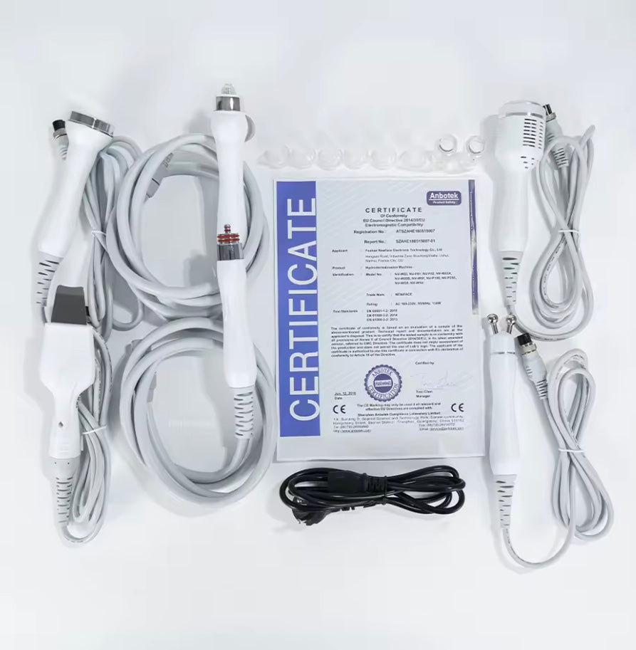 Hydro Water Jet Peel Hydrodermabrasion Machine 6 in 1 Facial Dermabrasion Hydra Skin Whitening Device Facial Skin Care Machine